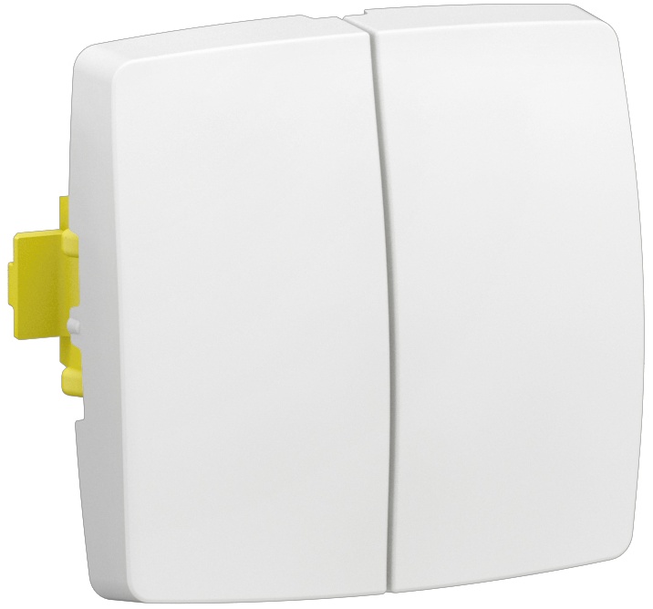 Transformeur double Appareillage Saillie composable blanc – Image 2
