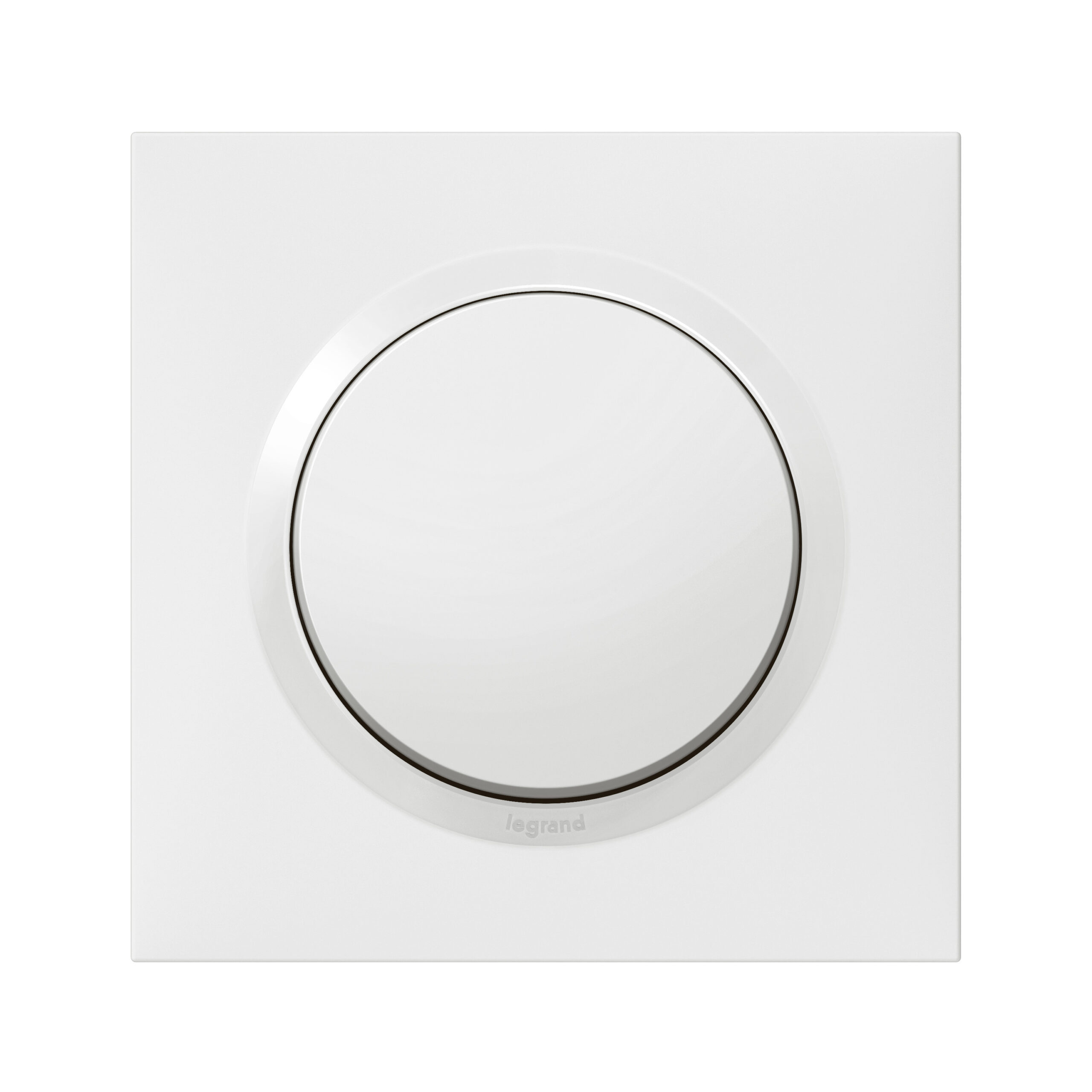 Poussoir dooxie one 6A 250V~ avec plaque carrée blanche et griffes – Image 3