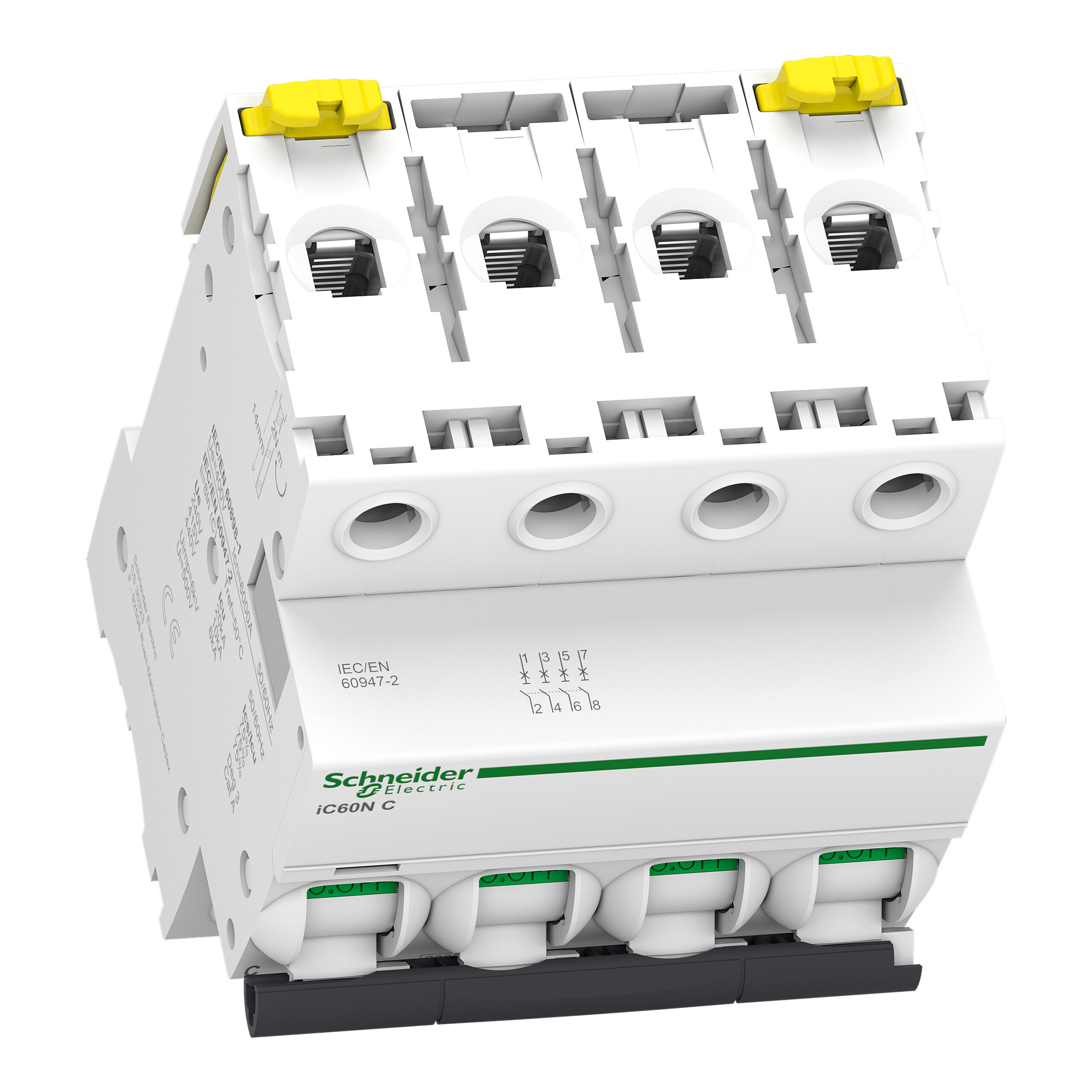 Acti9 iC60N - Disjoncteur - 4P - 20A - Courbe C - 400Vca - 6000A/10kA – Image 4