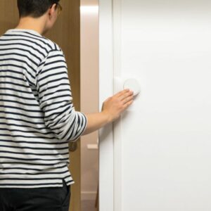 Interrupteur 2 en 1 Optima simple, va-et-vient ou bouton poussoir blanc