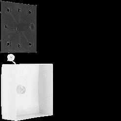 Boîte de dérivation pour moulure ateha 115x115mm Blanc – Image 2