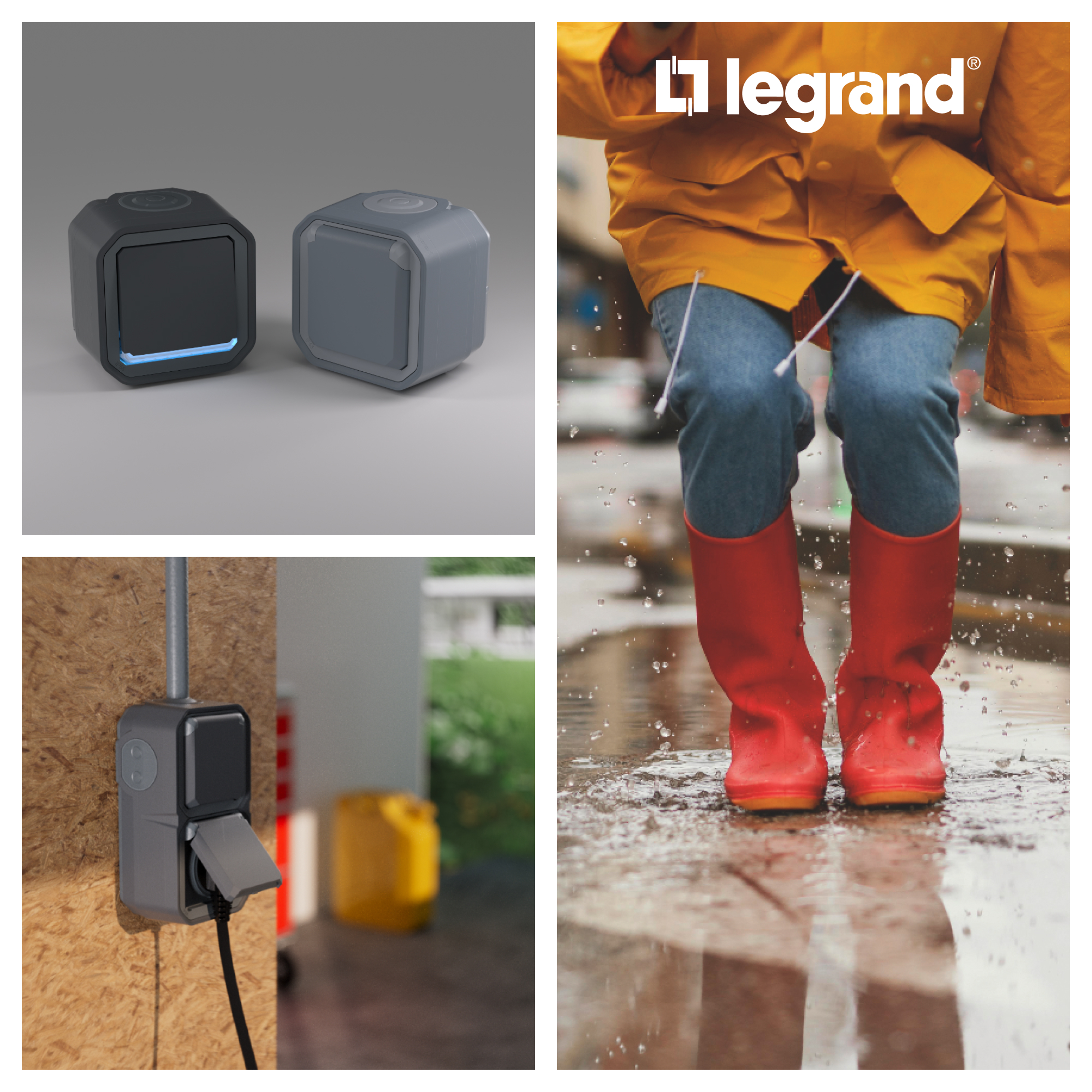 Prise pour recharge véhicule électrique Plexo complet saillie anthracite – Image 11