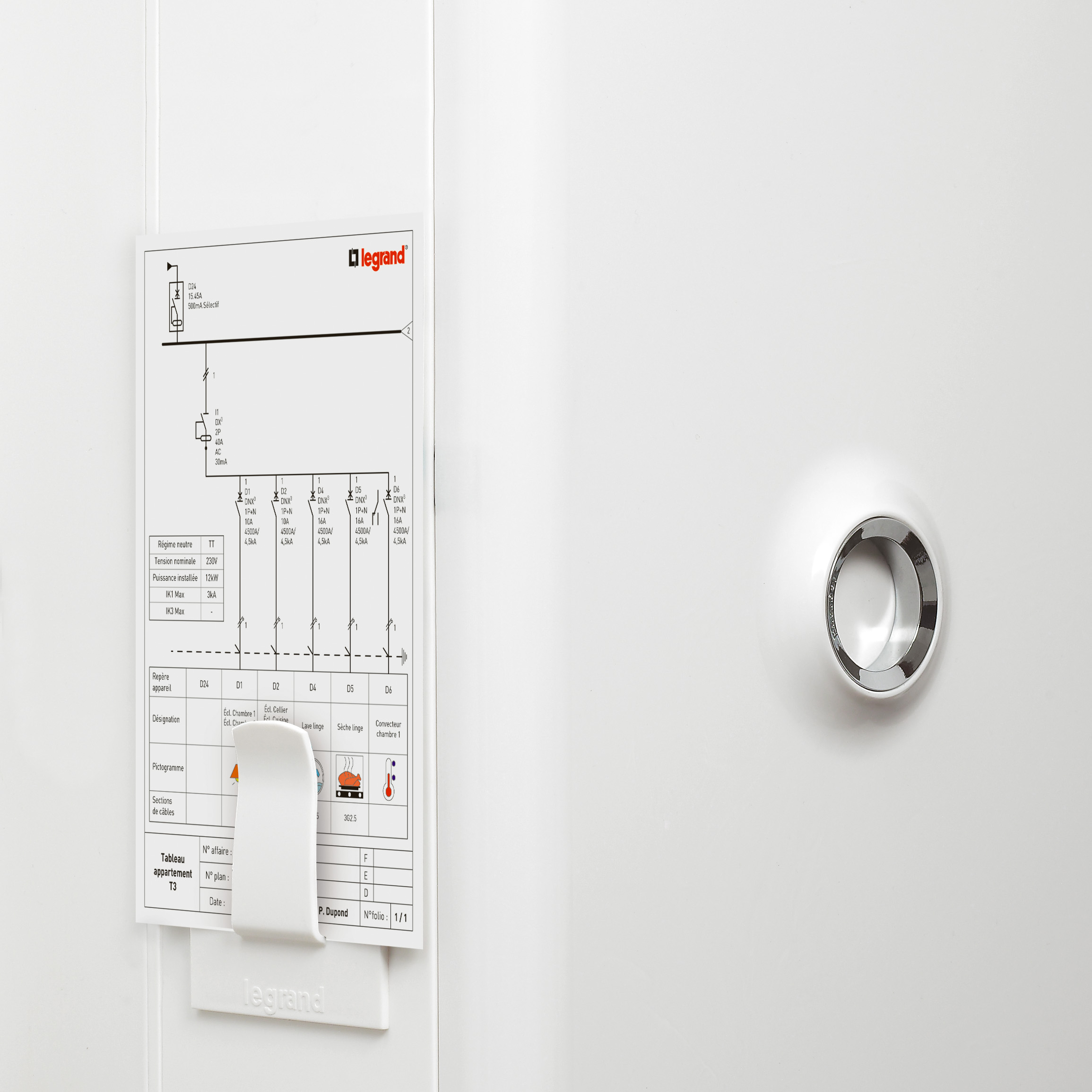 Coffret Drivia 13 modules 3 rangées saillie IP30 IK05 - Blanc RAL9003 – Image 5