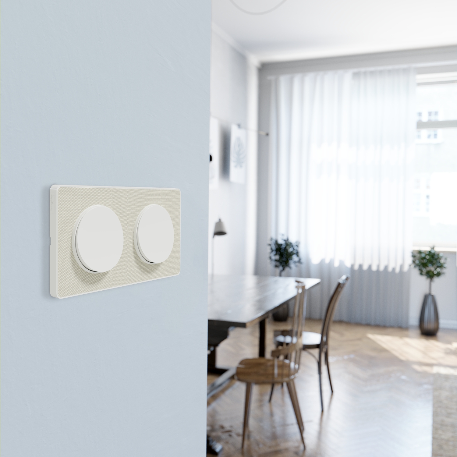 Odace 2011 - poussoir lumineux - blanc - 10A - voyant LED bleu 0,15mA – Image 7