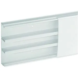 Moulure Optima TM 80x22 3 compartiments blanche