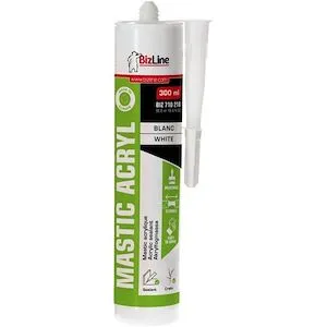 Mastic acrylique blanc pour joints et fissures 300 ml – Image 2