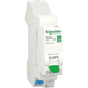 Resi9 XE - disjoncteur modulaire - 1P+N - 16A - courbe C - embrochable R9EFC616
