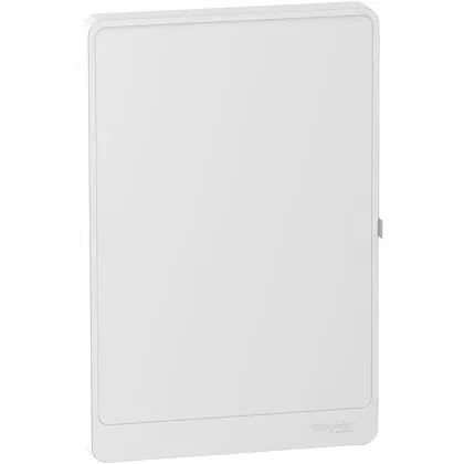 Resi9 - Porte Styl blanche (RAL 9003) pour coffret 4 rangée de 13 modules