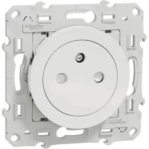 Odace 2011 - prise de courant 2P+T affleurante - blanc S520052