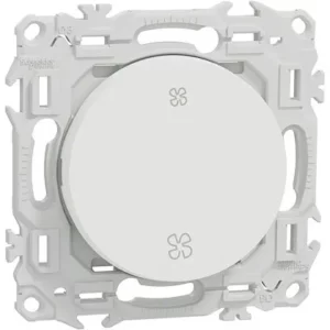 Odace - inter ou poussoir VMC 2 vitesses - 10AX - blanc craie S920233