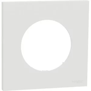 Odace - plaque de finition 1 poste - couleur Blanc craie S920702